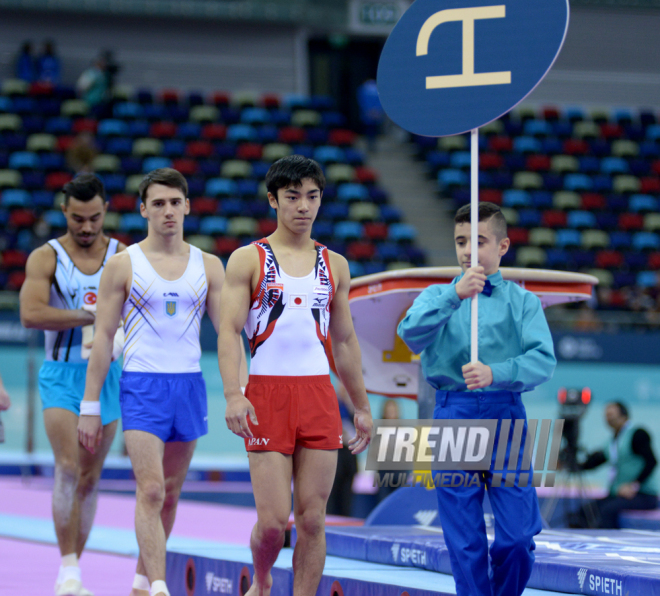 Bakıda idman gimnastikası üzrə Dünya Kuboku yarışlarının ikinci günü start götürüb. Azərbaycan, 20 fevral, 2016